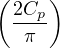 (    )
  2Cp-
   π