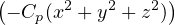 (− C (x2 + y2 + z2))
    p